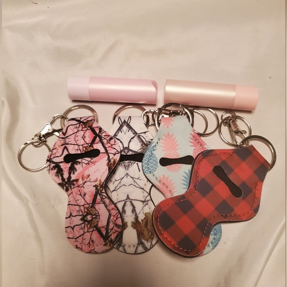 EOS lip balm and lip balm/lipstick keychain holders - Picture 1 of 2